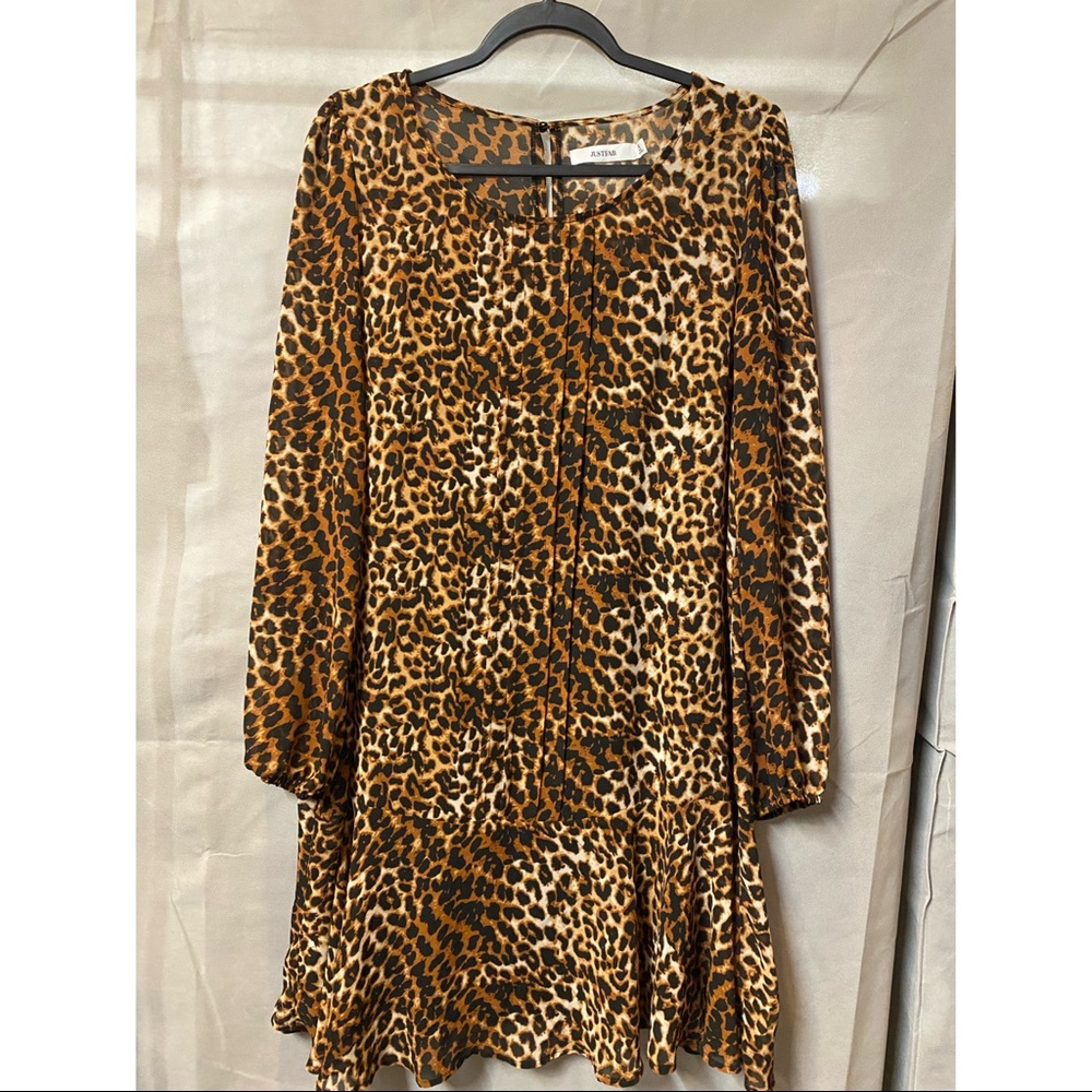 JUSTFAB women’s dress size XL leopard print